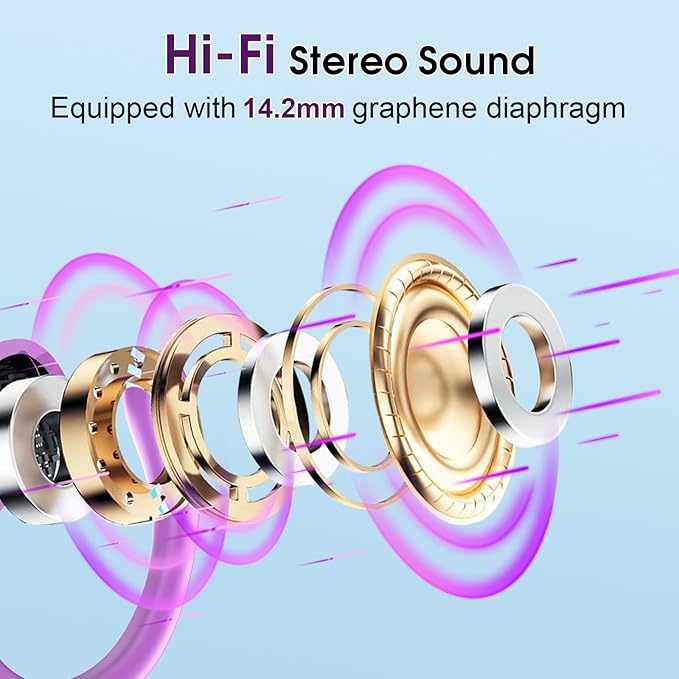 Wireless Earbuds 75hrs Bluetooth 5.4 Headphone Sport, 2026 Bluetooth Earbuds - Image 3