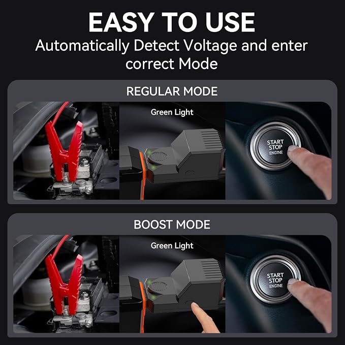 S ZEVZO ET05 Jump Starter 3000A Portable Car Jump Starter Battery Pack - Image 9