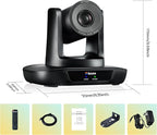 PTZ Camera 20X Optical Zoom Conference Room USB3.0 HDMI 1080P 60FPS Wide Angle - Image 9