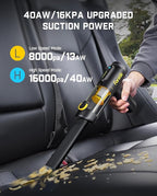 Fanttik Slim V10 Mix Cordless Car Vacuum, 4 in 1 Handheld Air Duster, Color - Image 4