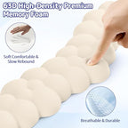 Cloud Wrist Rest for Keyboard and Mouse, Memory Foam PU Leather Keyboard Wrist - Image 4