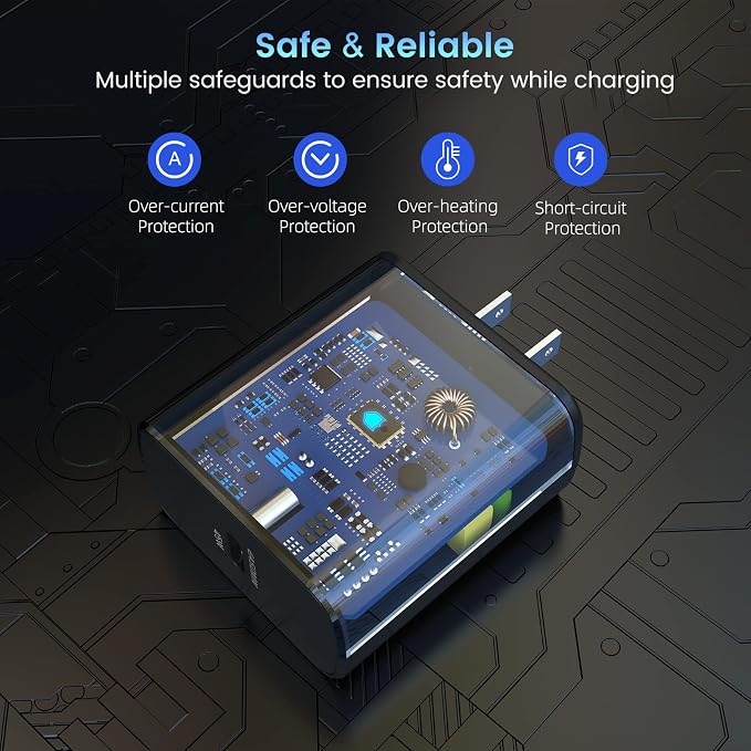 45W Super Fast Charger Type C, 45 Watt USB-C Charger PD/PPS Wall Charging Block - Image 6