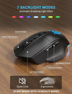 SABLUTE Ergonomic Wireless Keyboard and Mouse Combo - Image 6