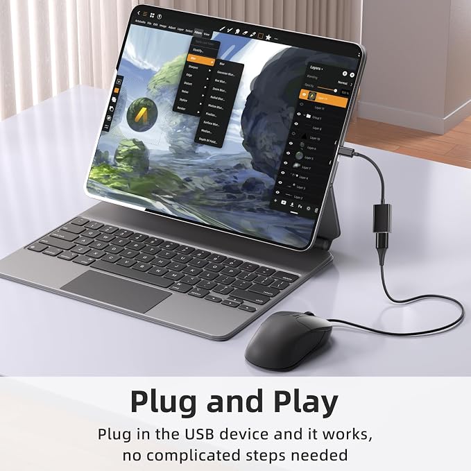 USB C to USB 3.0 Adapter, USB C Male to USB Female OTG Cable Thunderbolt3 to - Image 6