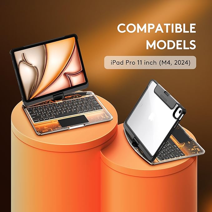 GUSGU Transparent Case with Wireless Keyboard only - Image 2