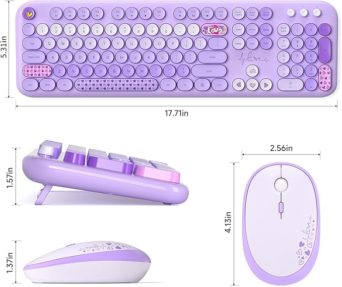 KNOWSQT Wireless Keyboard and Mouse Combo - Image 7