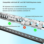 Jadaol 24 Port Blank Patch Panel, 1U 19inch Rack/Wall Mount Patch Panel - Image 5