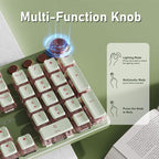 EWEADN V20 Wired Mechanical Keyboard, 104 Keys Backlit LED Keyboards, Media - Image 4
