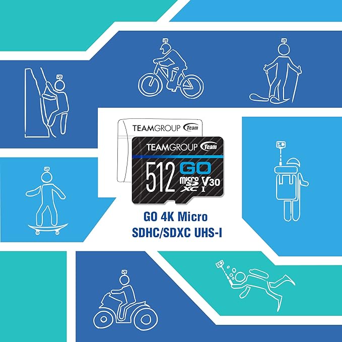 TEAMGROUP GO Card 128GB 10 Pack Micro SDXC UHS-I U3 V30 4K - Image 5