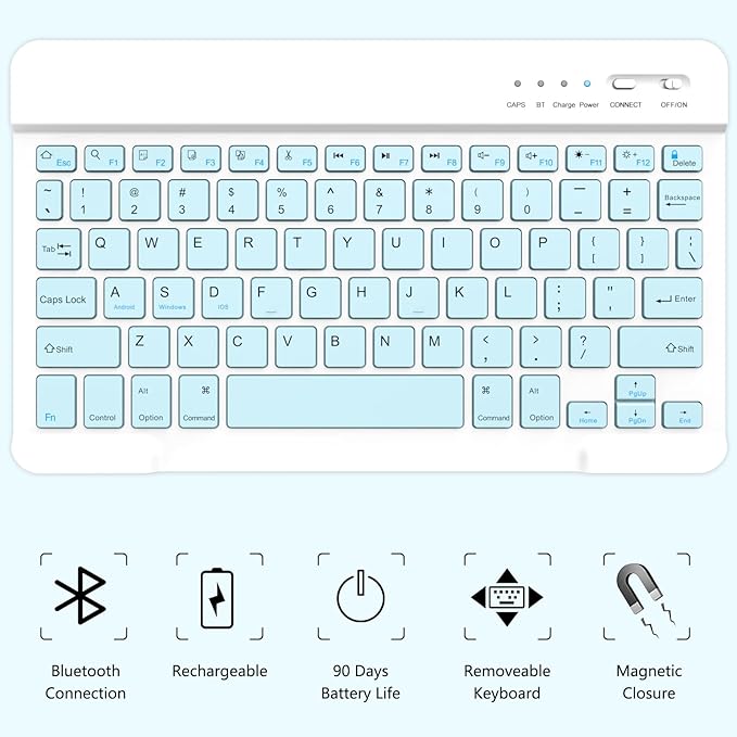 Keyboard Case for iPad Air 11-inch M2 2024/ Air 5th/ 4th Generation- Detachable - Image 6