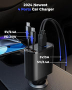 SUPERONE Retractable Car Charger - Image 4