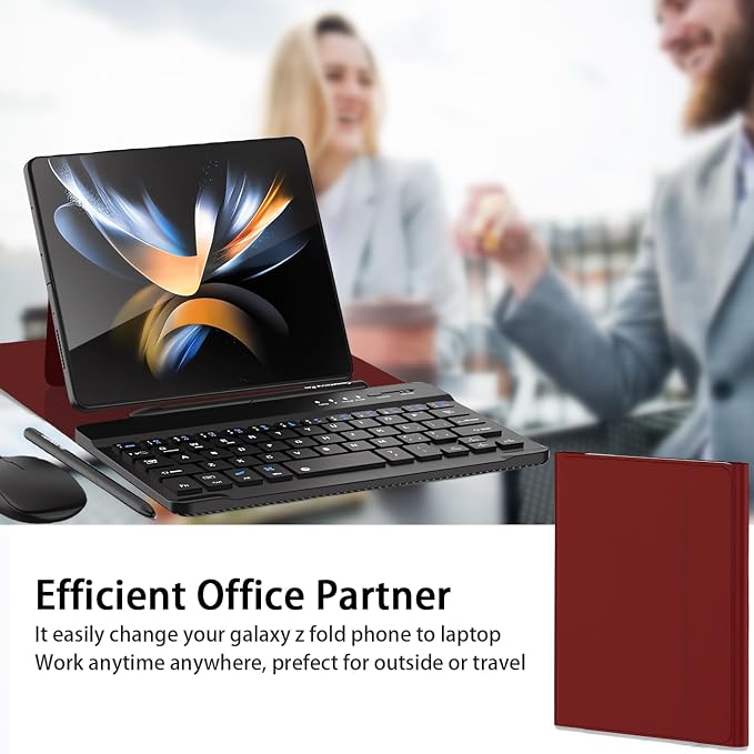 for Samsung Galaxy Z Fold 7 6 5 Keyboard and Mouse, Portable Mini 7.9 inch - Image 6
