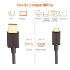 Amazon Basics 3-Pack USB-A to Micro USB Charging Cable, 480Mbps Transfer Speed - Image 5