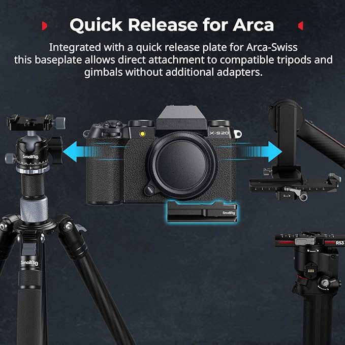 SMALLRIG Mount Plate for AirTag, Quick Release Camera Mount Baseplate for - Image 5