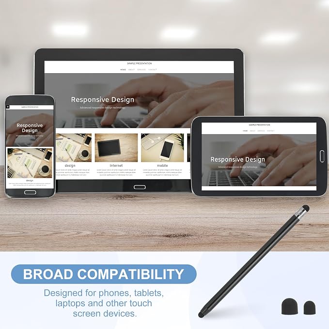 PATIKIL 5 Pcs Stylus Pens for Touch Screens, 2 in 1 High Sensitivity Universal - Image 6