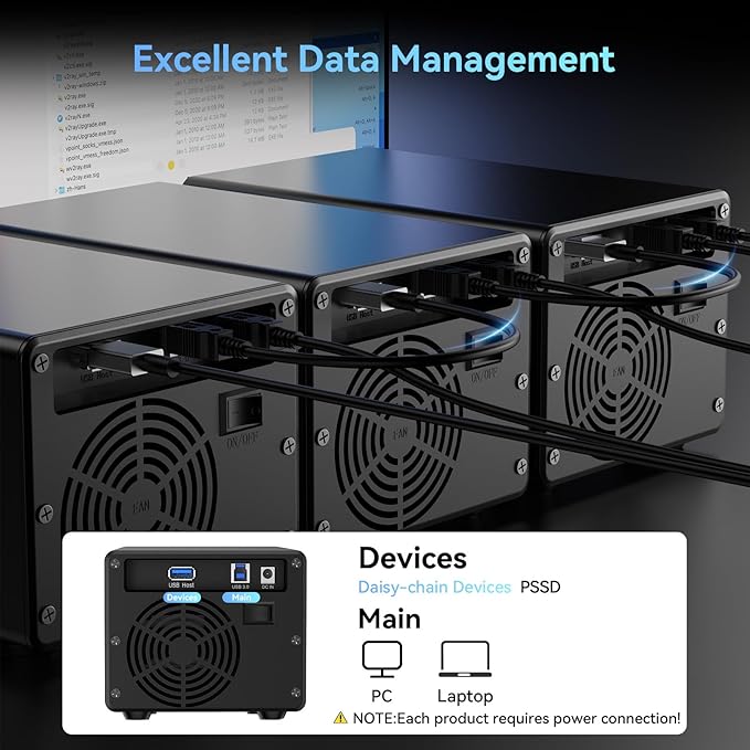 3 Bay Hard Drive Enclosure - Image 6