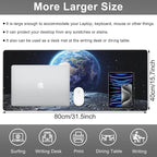 Mouse Pad, Large View of Earth from The Moon Surface Desk Mat, Extended - Image 2