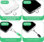 CACOE Phone Lanyard 2 Pcs-1 Pcs Adjustable Neck Strap, 2 Pads, Universal - Image 3