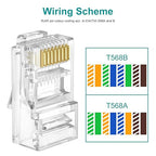 100-Pack Cat 6 Pass Through RJ45 Connectors - Image 6