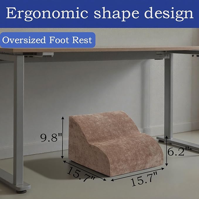 Foot Rest for Under Desk at Work.Multifunctional 3-Tier Foot Stool, - Image 2