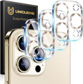 UniqueMe Compatible for 3 Pack iPhone 15 Pro/iPhone 15 Pro Max Camera Lens by UniqueMe