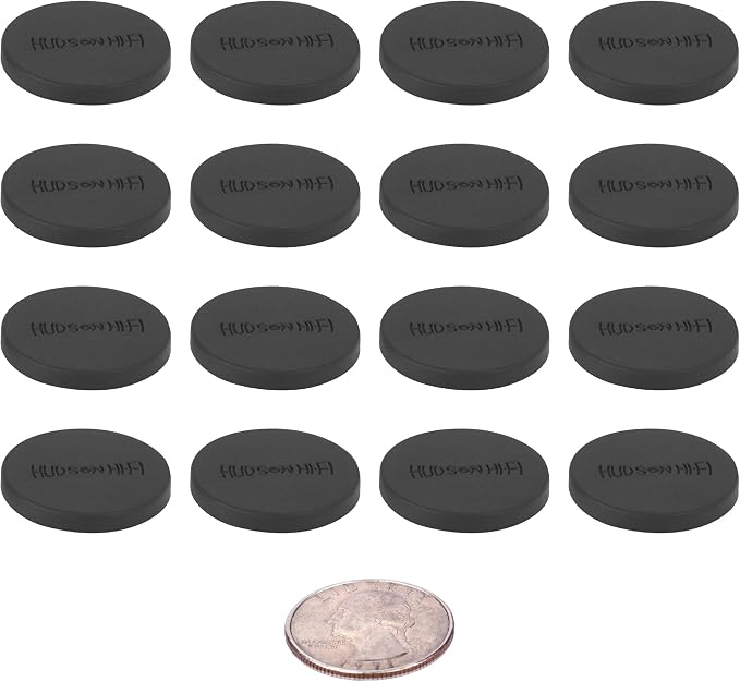 Speaker Isolation Feet – 16-Pack 1" Platinum Silicone Dots by Hudson Hi-Fi – - Image 2
