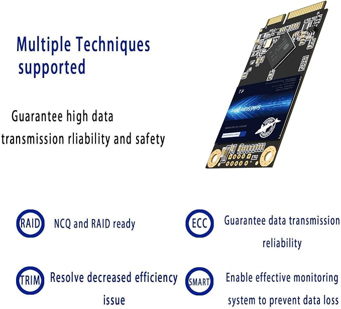 Dogfish mSATA SSD 64GB 3D NAND MLC SATA III 6 Gb/s, mSATA Internal Solid State - Image 5