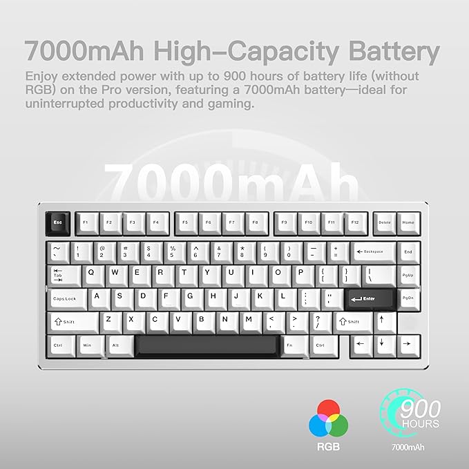 KEEBMONKEY WOBKEY Rainy 75 CNC Aluminum HMX/JWK/Cocoa Switches Triple-Mode - Image 3