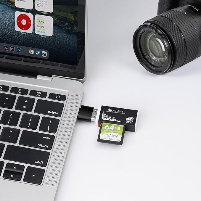 USB Memory Card Reader, BORLTER CLAMP USB Card Reader - Image 6