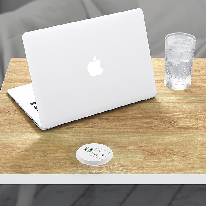 Desktop Power Grommet, Desk Grommet Outlet 2 inch Hole, Power Grommet - Image 4
