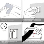 XHF 3/4” Adhesive Cable Wire Clips White 60PCS, Cable Staples Outdoor Cable - Image 5