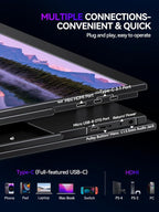 UPERFECT QLED Portable Monitor 2K 144HZ 18'' 100% DCI-P3 500Nits w/VESA & Stand - Image 7