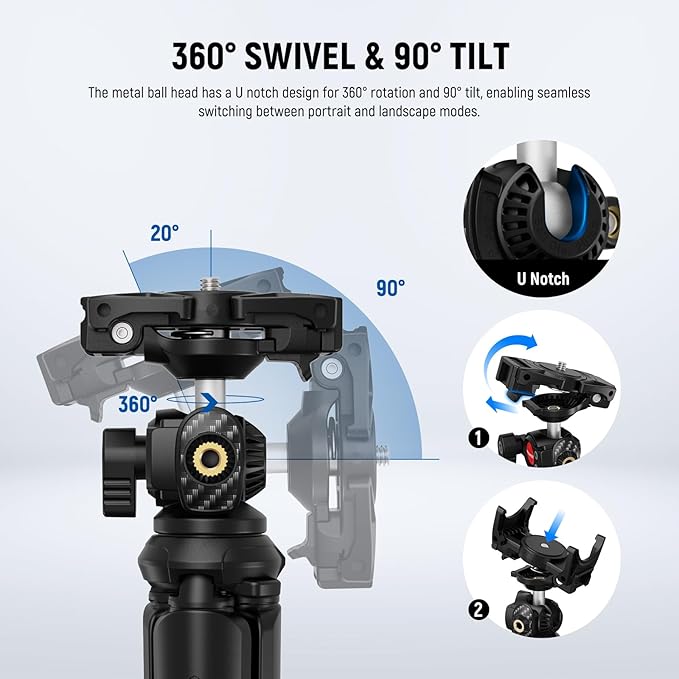 NEEWER Tripod for iPhone with Remote, Mini Flexible Phone Tripod Stand Vlog - Image 3