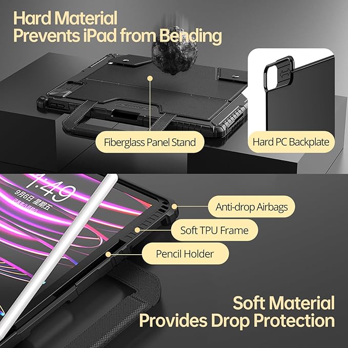 Nillkin Magic Keyboard Case for iPad Pro 13 inch M4 2024, Handheld Case for - Image 6