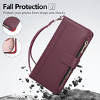 Compatible with iPhone 16 Wallet Phone Case-PU Leather Magnetic Flip Cover with - Image 6
