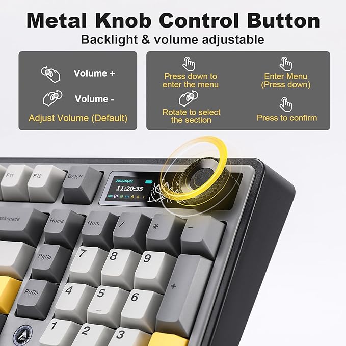 AJAZZ AK980 Wireless Keyboard - Image 4