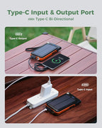 GOODaaa Solar Power Bank, 45800mAh Wireless Portable Charger Built-in Cables - Image 5