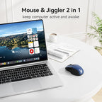 TECKNET Rechargeable Jiggler Wireless Mouse 4800 DPI Silent USB A & Bluetooth - Image 2