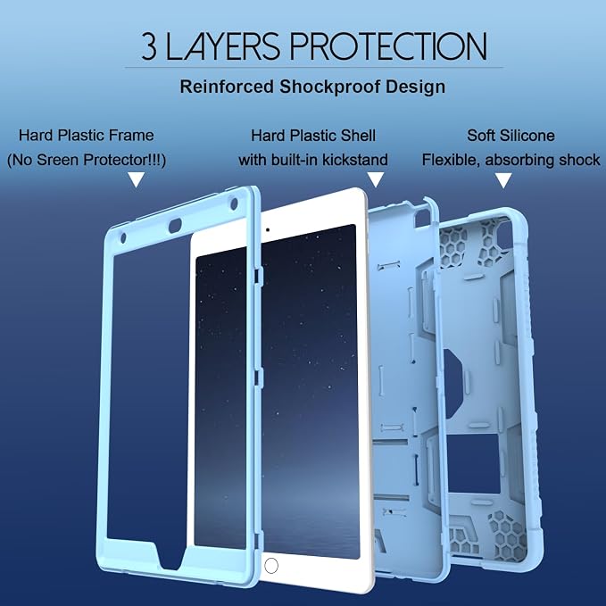 Rantice Case Compatible with iPad 9th Generation Case, iPad 8th Generation - Image 5