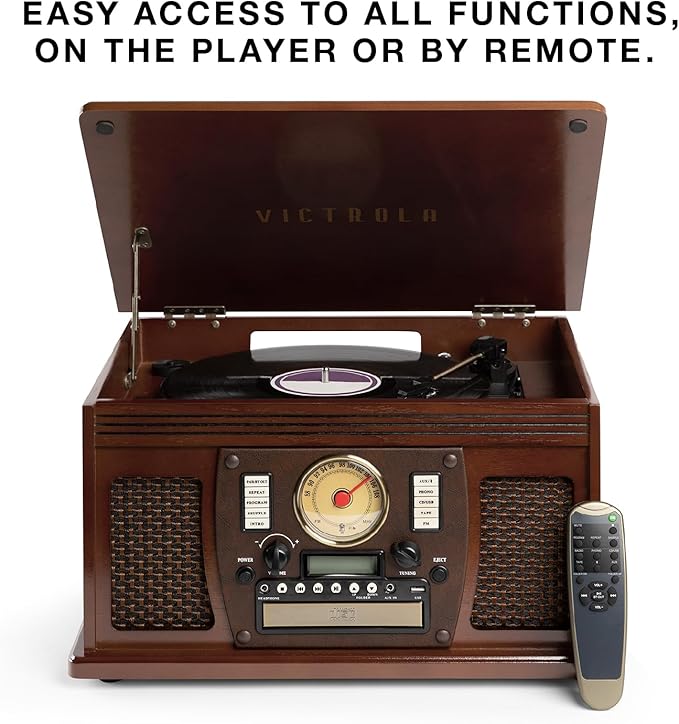 Victrola Navigator 8-in-1 Bluetooth Record Player - Image 3