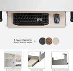 EUREKA ERGONOMIC Adjustable Keyboard Tray Under Desk, 28x11 Inch Large Slide - Image 8