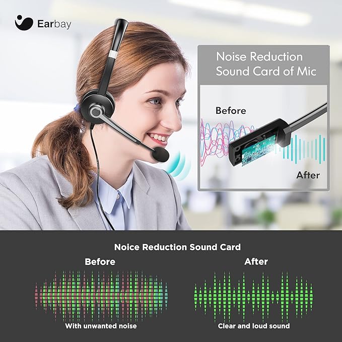 USB Computer Headset with Microphone - Image 2