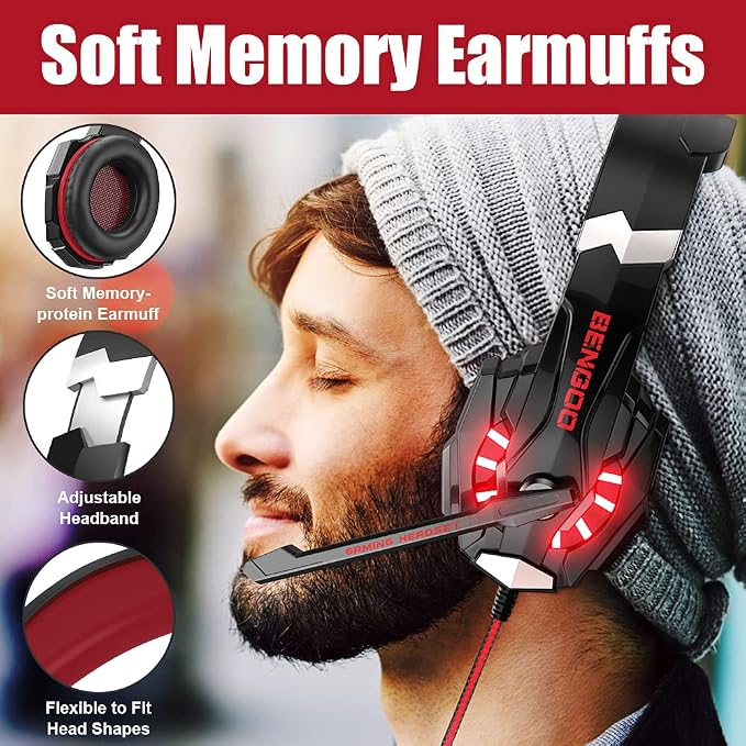 BENGOO Stereo Pro Gaming Headset - Image 4