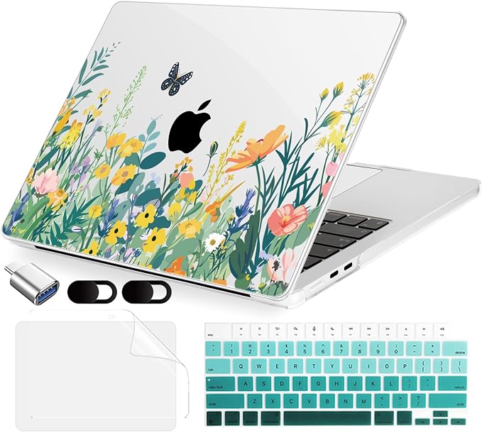Compatible with MacBook Air 13.6 inch Case, M4 A3240/M3 A3113/M2 A2681 by MecBevia