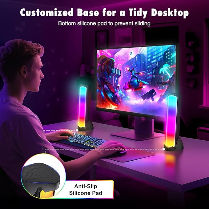 OFFSIR Computer Speakers, RGB PC Speakers, Gaming Speakers - Image 7