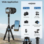SIRUI Lightweight Carbon Fiber Mini Travel Tripod - Image 6