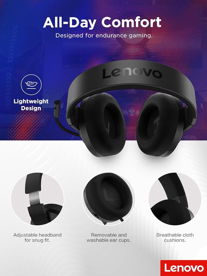 Lenovo H210 Wired Gaming Headset - Image 8