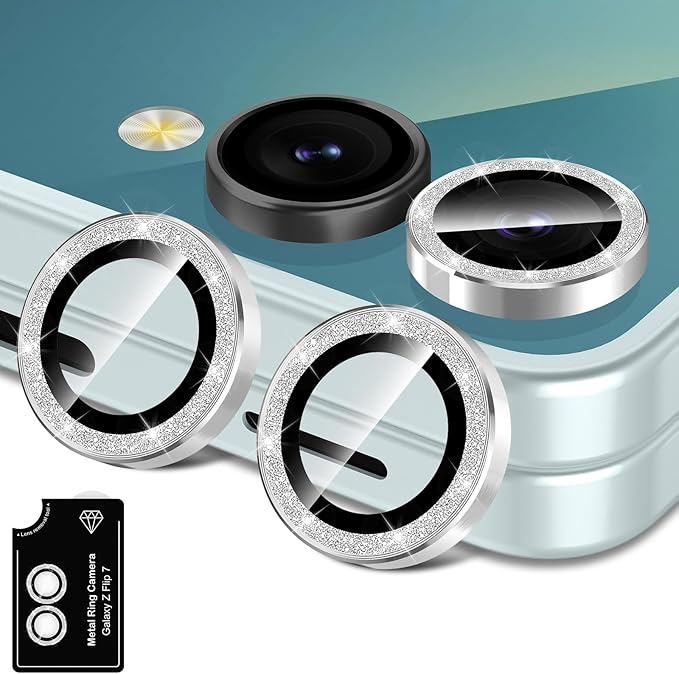 for Samsung Galaxy Z Flip 7 Camera Lens Protector, Individual Metal Ring by Btscase