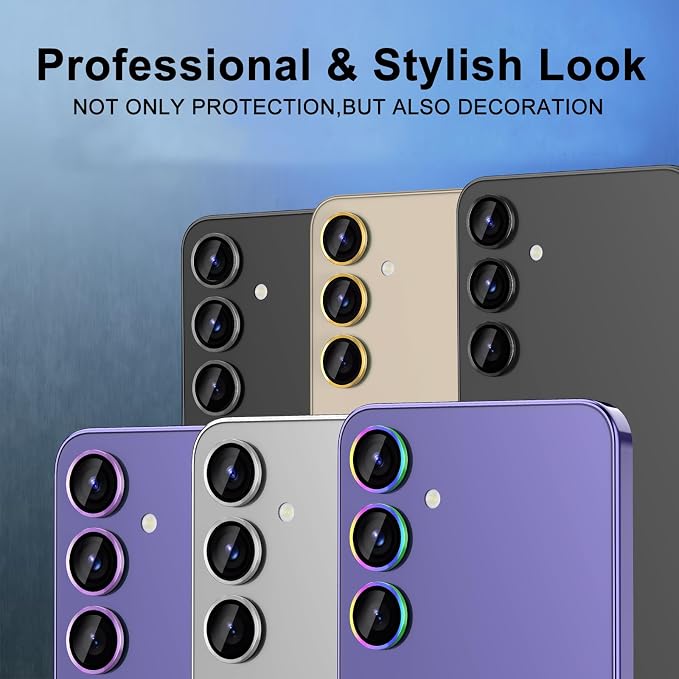 for Samsung Galaxy S24 Plus Camera Lens Protector, Individual Metal Ring - Image 7