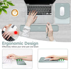 MOSISO Wrist Rest Support for Mouse Pad&Keyboard Set, Rectangular Ergonomic - Image 3